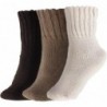 BenSorts Damen Winterstiefel-Socken, dick, warm, gemütlich, Crew-Socken, einfarbig, Geschenke