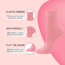 SERISIMPLE Dünne Viskose-Bambussocken für Damen, Crew, leicht, über dem Knöchel, lässige Kleidersocken für Damen, Bootie-Hose, 5 Paar