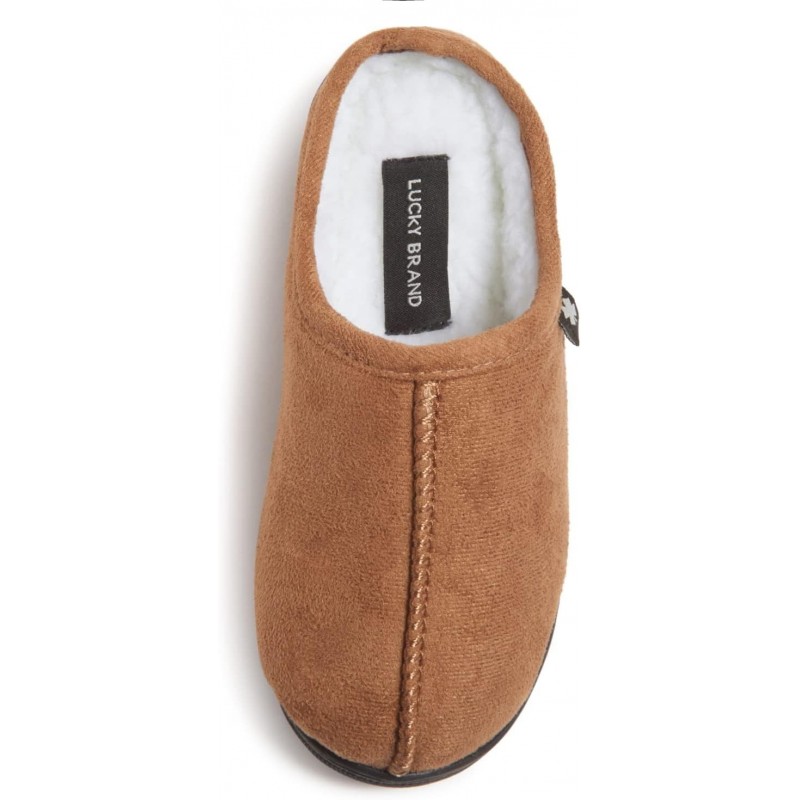 Lucky Brand Jungen-Clogs aus Memory-Schaumstoff mit Sherpa-Futter, flauschige, rutschfeste Hausschuhe für drinnen und draußen, Clogs fürs Kinderzimmer