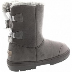 Damen Twin Bow Tall Classic wasserdichte Winter-Regen-Schneestiefel