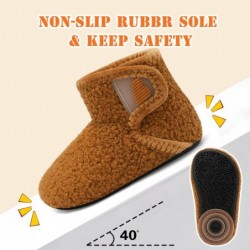 BARERUN Kleinkinder-Hausschuhe Mädchen Jungen Hausschuhe Baby Winterstiefel Plüsch Gemütliche Kinderhausschuhe Warme Leichte Kleinkinder-Wanderschuhe Socken