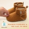 BARERUN Kleinkinder-Hausschuhe Mädchen Jungen Hausschuhe Baby Winterstiefel Plüsch Gemütliche Kinderhausschuhe Warme Leichte Kleinkinder-Wanderschuhe Socken