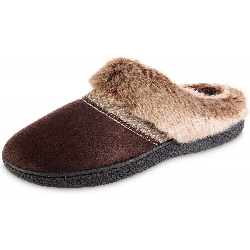 isotoner Damen-Slipper Mallory Hoodback aus Microsuede, mit Memory Foam und Innen-/Außensohle