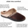 isotoner Damen-Slipper Mallory Hoodback aus Microsuede, mit Memory Foam und Innen-/Außensohle