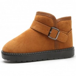 DADAWEN Baby Jungen Mädchen Kleinkind Mode Niedlich Wasserdicht Outdoor Fellfutter Rutschfeste Warme Schneestiefel