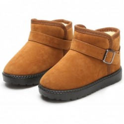 DADAWEN Baby Jungen Mädchen Kleinkind Mode Niedlich Wasserdicht Outdoor Fellfutter Rutschfeste Warme Schneestiefel