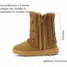 REDVOLUTION Kinderstiefel für Kleinkinder, Mädchen, süße Schmetterlingsschleife | Stiefel aus PU-Leder mit PomPom (Kleinkind/Kleinkind)