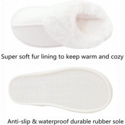 DCLTD Flauschige Hausschuhe für Damen, warm, gemütlich, flauschige Slides mit weichem Memory Foam, bequeme Plüsch-Schlupfschuhe, rutschfeste Hausschuhe mit weicher Sohle für Damen