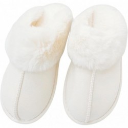 DCLTD Flauschige Hausschuhe für Damen, warm, gemütlich, flauschige Slides mit weichem Memory Foam, bequeme Plüsch-Schlupfschuhe, rutschfeste Hausschuhe mit weicher Sohle für Damen