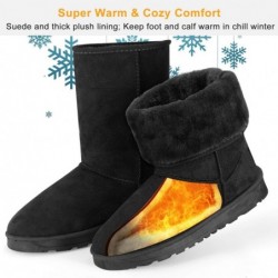 Winterstiefel für Damen, klassische, wasserdichte Schneestiefel, warm, mittelhoher Pelzstiefel