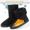 Winterstiefel für Damen, klassische, wasserdichte Schneestiefel, warm, mittelhoher Pelzstiefel