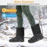 Winterstiefel für Damen, klassische, wasserdichte Schneestiefel, warm, mittelhoher Pelzstiefel