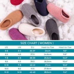 HomeTop Damen-Loafer-Hausschuhe aus flauschigem, lockigem Fell und Memory Foam mit Polarfleece-Futter