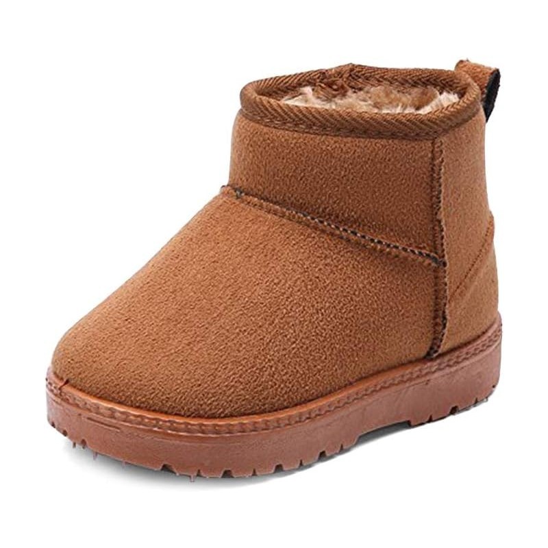 MK MATT KEELY Winterstiefel für Jungen und Mädchen, weiche, warme Schuhe, Kleinkinder, schwarze Schneestiefel (Kleinkind/kleines Kind)