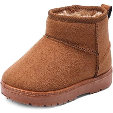 MK MATT KEELY Winterstiefel für Jungen und Mädchen, weiche, warme Schuhe, Kleinkinder, schwarze Schneestiefel (Kleinkind/kleines Kind)