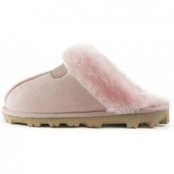 CLPP'LI Damen Slipper aus Kunstfell, warme Winter-Pantoletten, flauschige Wildleder-Hausschuhe, bequeme Hausschuhe