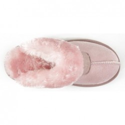 CLPP'LI Damen Slipper aus Kunstfell, warme Winter-Pantoletten, flauschige Wildleder-Hausschuhe, bequeme Hausschuhe