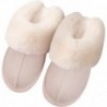 Damen Hausschuhe aus weichem Plüsch, warme Winter-Hausschuhe, Slipper aus Memory Foam, flauschige Fellpantoffeln