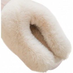 Damen Hausschuhe aus weichem Plüsch, warme Winter-Hausschuhe, Slipper aus Memory Foam, flauschige Fellpantoffeln