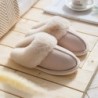 Damen Hausschuhe aus weichem Plüsch, warme Winter-Hausschuhe, Slipper aus Memory Foam, flauschige Fellpantoffeln