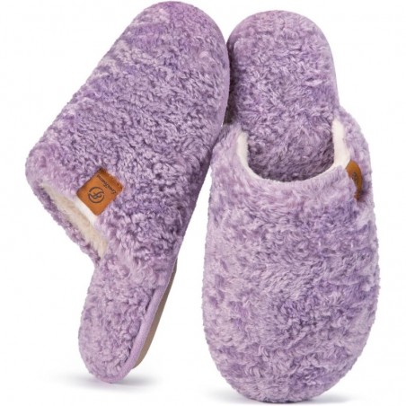 EverFoams Damen-Hausschuhe zum Reinschlüpfen, warm, gemütlich, weich, leicht, Memory Foam