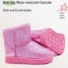 Mädchenstiefel Kinder Glitzer Schneestiefel Strapazierfähige rutschfeste Outdoor Stiefeletten