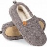 EverFoams Damen-Hausschuhe, weich, gelockt, Memory Foam, leichte Hausschuhe, gemütlicher Halbschuh mit Polarfleece-Futter