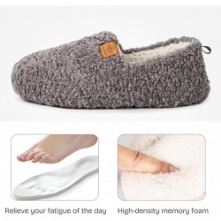 EverFoams Damen-Hausschuhe, weich, gelockt, Memory Foam, leichte Hausschuhe, gemütlicher Halbschuh mit Polarfleece-Futter