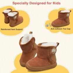 JIASUQI Baby-Kleinkind-Stiefel, warme Winterstiefel, Hausschuhe für Kleinkinder, Jungen und Mädchen