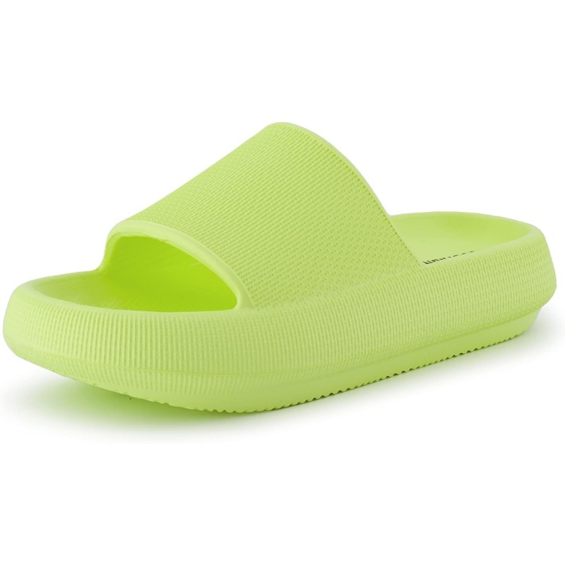 CUSHIONAIRE Feather Cloud Recovery Slide Sandalen für Damen mit +Komfort