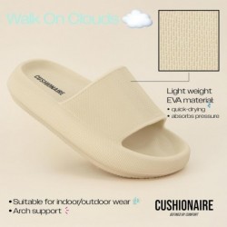 CUSHIONAIRE Feather Cloud Recovery Slide Sandalen für Damen mit +Komfort