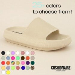 CUSHIONAIRE Feather Cloud Recovery Slide Sandalen für Damen mit +Komfort