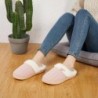 NineCiFun Damen-Hausschuhe zum Reinschlüpfen, Memory Foam, Hausschuhe, Scuff, für drinnen und draußen, warme Plüsch-Schlafzimmerschuhe mit Kunstfellfutter