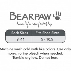 BEARPAW 4er-Pack gemütliche, superweiche Lounge-Socken, Crew-Socken mit verschiedenen Mustern