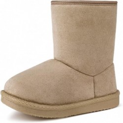 FANTURE Kleinkind-Schneestiefel für Mädchen und Jungen, Winter, warm, mit Fellfutter, rutschfeste Outdoor-Schuhe