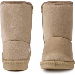 FANTURE Kleinkind-Schneestiefel für Mädchen und Jungen, Winter, warm, mit Fellfutter, rutschfeste Outdoor-Schuhe