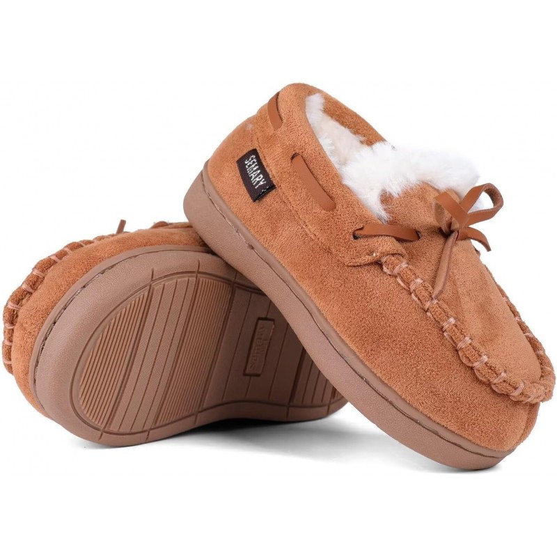 Mokassin-Hausschuhe für Kleinkinder mit Innen- und Außensohle aus Memory Foam, Schutz-Slipper U722WLFX-0914