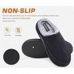 KuaiLu Clogs für Herren mit Fußgewölbeunterstützung, Wildleder, Kunstfell, Memory Foam, warme Hausschuhe, bequeme Slipper für Herren, Schlafzimmer, drinnen und draußen, Gummisohle, Größe 7–16