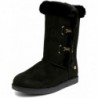 Juicy Couture Hohe Winterstiefel für Damen zum Reinschlüpfen, warm und isoliert, Fellfutter, bequeme modische Stiefeletten