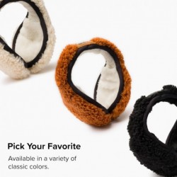 UGG EARMUFF UGG Herren Fluff Hinter-dem-Kopf-Ohrenschützer, Schwarz, Einheitsgröße