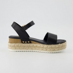 CUSHIONAIRE Damen Melissa Espadrille Plateau-Keilsandale