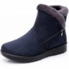 DADAWEN Damen-Winterstiefel, warm, mit Fell gefüttert, mit seitlichem Reißverschluss, Stiefeletten, Outdoor-Booties, bequeme Stiefel für Damen