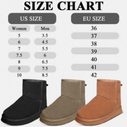 Mini-Schneestiefel für Damen, Stiefeletten, Winter-Hausschuhe, Stiefel, mit Fellfutter, rutschfest, leicht, bequem, bleiben warm