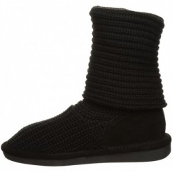 BEARPAW Damen-Strickstiefel, hoch, mehrere Farben | Modischer Damenstiefel | Schlupfstiefel für Damen | Bequemer Winterstiefel