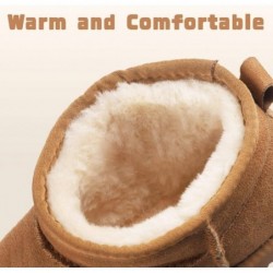 Damen Winterstiefeletten mit Fellfutter, modisch, Wildleder, Knöchelstiefel, weich, warm, bequem