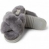 Fireside by Dearfoams Newcastle Crossband All Over Shearling Slipper für Damen, zum einfachen An- und Ausziehen