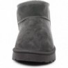 CLOUDAIR Mingle Kurze Stiefeletten für Damen – Winter- und Schneestiefel zum Reinschlüpfen mit Kunstfellfutter – Klassische Stiefelette für draußen – Rutschfest, warm und bequem