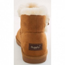 CLPP'LI Damen Mini Bailey Button Schneestiefel