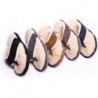 LVCOMEFF Winter Echtes Schafspelz Echtes Schafsleder Ein Pelz Flip-Flops Warme Slides mit Pelz Gefüttert Frauen Männer Unisex Wildleder Thong