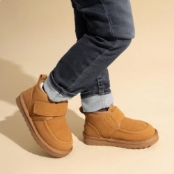 DREAM PAIRS Jungen Stiefel Kinder Mädchen Winter Warm Kunstfell Wanderstiefeletten FuzzyGo Gemütlich für Kleinkinder/Kleinkinder